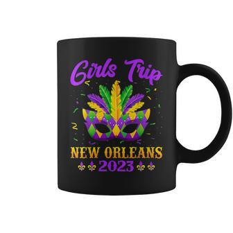 Girls Trip New Orleans 2023 Costume Mardi Gras Mask Beads Coffee Mug | Mazezy DE