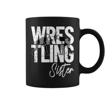 Girls Wrestling Sister - Wrestler Matching Family Coffee Mug - Seseable