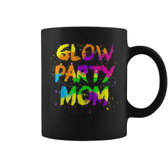 Glow Party Mom Retro Neon 80S Rave Color Family Party Coffee Mug | Mazezy CA