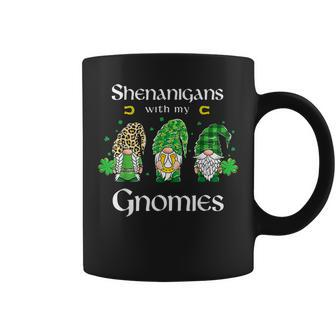 Gnome St Patricks Day Shenanigans With My Gnomies Shamrock Coffee Mug - Seseable