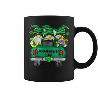 Gnomes Riding Green Truck Happy St Patricks Day Coffee Mug - Thegiftio UK