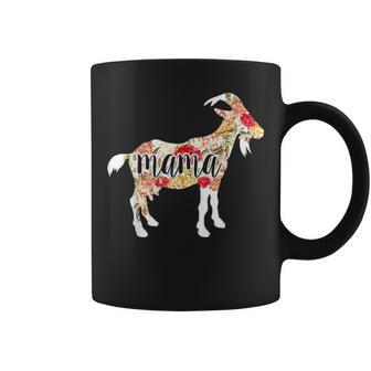Goat Mothers Day Mama Farm Mom Lover Floral Gift Women Coffee Mug - Seseable