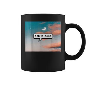 God Is Good With Clothing With Background Coffee Mug - Thegiftio UK
