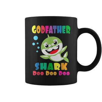 Godfather Shark Funny Fathers Day Gift For Mens Dad Coffee Mug - Seseable