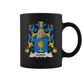 Godin Family Crest French Family Crests Coffee Mug - Thegiftio UK