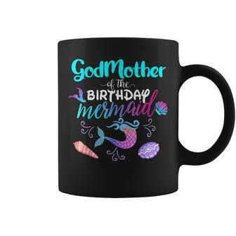 Godmother Of The Birthday Mermaid Family Matching Party Coffee Mug | Seseable UK
