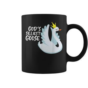 Gods Silliest Goose Funny Goose Meme Coffee Mug - Seseable