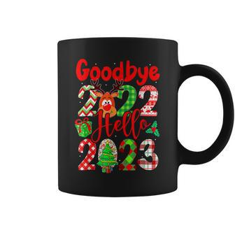 Goodbye 2022 Hello 2023 Happy New Year Funny Christmas Xmas V2 Coffee Mug - Seseable