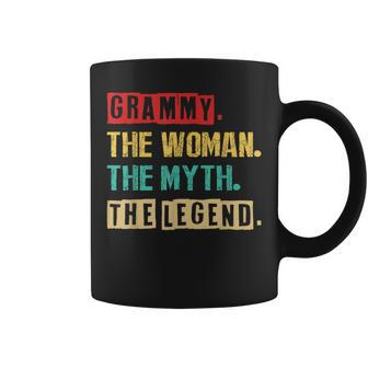Grammy The Woman The Myth The Legend Vintage Mother Day Gift Coffee Mug - Seseable