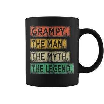 Grampy The Man The Myth The Legend Fathers Day Grandpa Gift For Mens Coffee Mug | Mazezy