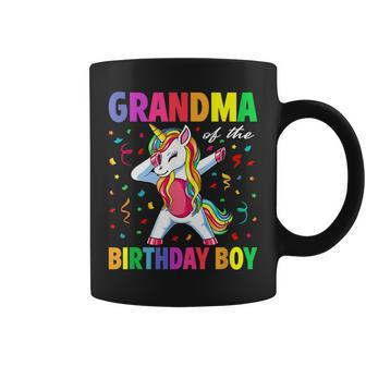 Grandma Of The Birthday Party Gifts Boys Dabbing Unicorn Coffee Mug - Seseable