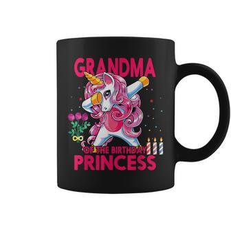 Grandma Of The Birthday Princess Dabbing Unicorn Girls Coffee Mug