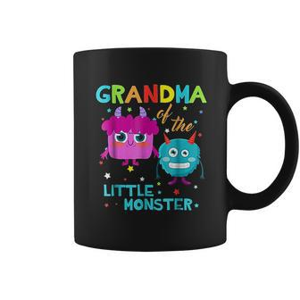 Grandma Of The Little Monster Birthday Family Monster Coffee Mug - Thegiftio UK