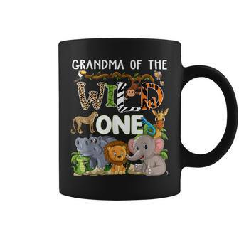 Grandma Of The Wild One Zoo Theme Birthday Safari Jungle Coffee Mug | Mazezy