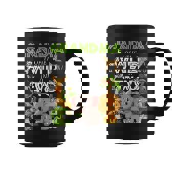 Grandma Of The Wild Two Zoo Birthday Safari Jungle Animal Coffee Mug | Mazezy