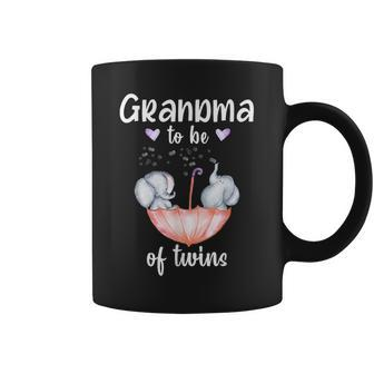 Grandma To Be Of Twins Baby Shower Elephant Coffee Mug | Mazezy