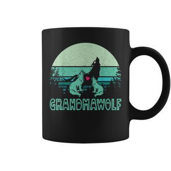 Grandmawolf For Lovers Mom Grandma Wolf & Wolves Mothers Day Coffee Mug | Mazezy
