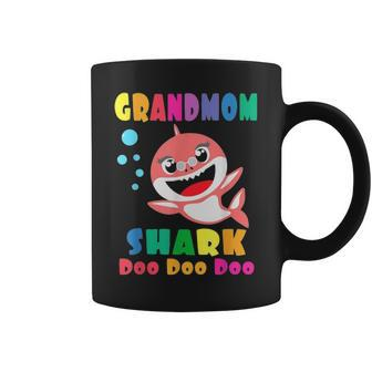 Grandmom Shark Funny Mothers Day Gift For Womens Mom Coffee Mug - Seseable