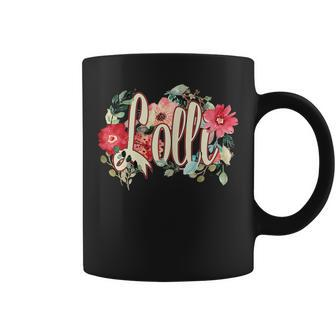 Grandmother Grandma Beautiful Floral Gift For Lolly Lolli Gift For Womens Coffee Mug | Mazezy