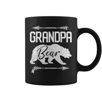 Grandpa Bear Funny Fathers Day Gift Papa Vintage Christmas Coffee Mug - Seseable