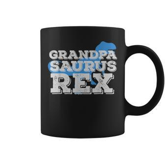 Grandpa Dinosaur Rex Fathers Day Gift Dads Coffee Mug | Mazezy