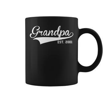 Grandpa Established 2001 Funny Grandpa Gift Coffee Mug - Seseable