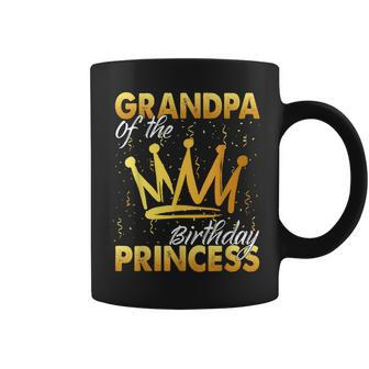Grandpa Of Birthday Princess Girl Daughter Birthday Party Coffee Mug | Mazezy