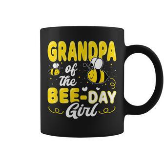 Grandpa Of The Bee Day Girl Hive Party Matching Birthday Coffee Mug | Mazezy