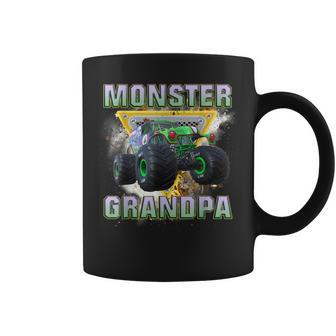 Grandpa Of The Birthday Boy Monster Truck Birthday Gift For Mens Coffee Mug | Mazezy