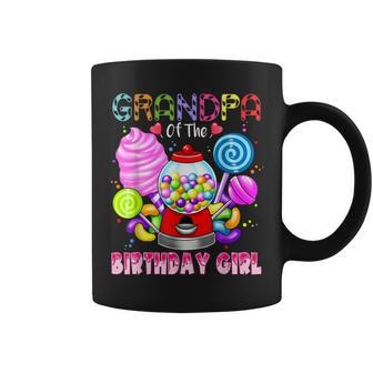 Grandpa Of The Birthday Girl Candyland Candy Birthday Party Coffee Mug | Mazezy