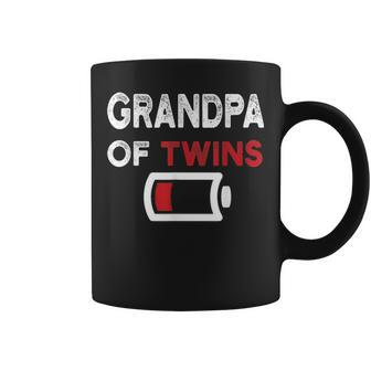 Grandpa Of Twins Fathers Day Gifts Coffee Mug - Seseable