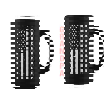 Grandpa Usa Flag Firefighter Thin Red Line Fireman Gift Coffee Mug | Seseable CA