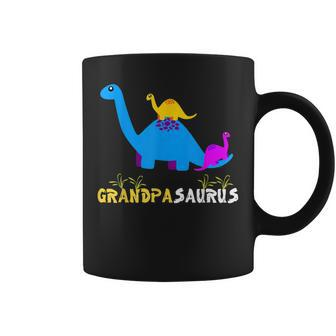 Grandpasaurus Funny Grandpa Dinosaur Gift For Mens Coffee Mug | Mazezy
