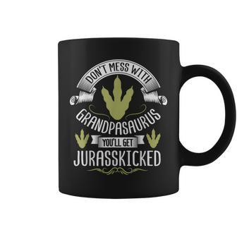 Grandpasaurus Jurasskicked Grandpa Saurus Grandkids Gift Coffee Mug | Mazezy