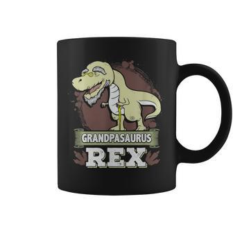 Grandpasaurus Rex Funny Dinosaur Grandpa Gift For Mens Coffee Mug | Mazezy