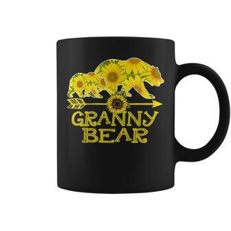 Granny Bear Bear Sunflower Mother Father Gifts Coffee Mug - Seseable