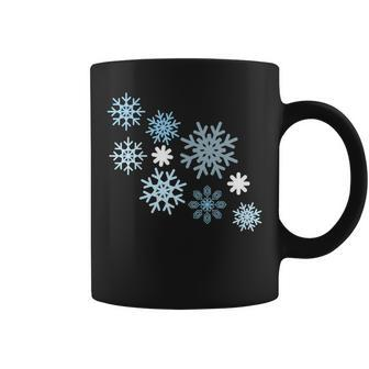 Great Colorful And Festive Holiday Snowflake Coffee Mug | Mazezy