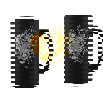 Great Danes Mom Sunflower Heart Funny Mothers Day Coffee Mug - Seseable