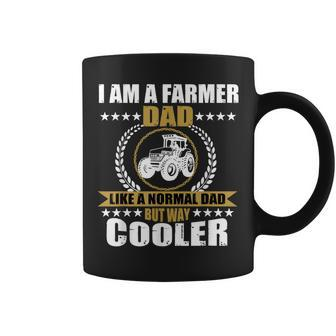 Great Farmer Dad Gift Tractor Farm Father Arable Farming Men Gift For Mens Coffee Mug | Mazezy