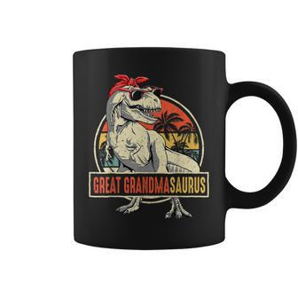 Great Grandmasaurus T Rex Dinosaur Grandma Saurus Family Coffee Mug | Mazezy