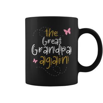 Great Grandpa Again 2023 Baby Shower Pregnancy Family Match Coffee Mug | Mazezy AU