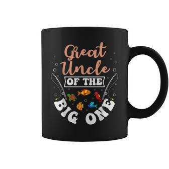 Great Uncle Of The Big One Fishing Birthday Party Bday Coffee Mug | Mazezy