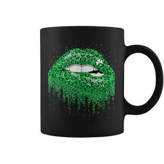 Green Lips Sexy Irish Costume St Patricks Day Shamrock Coffee Mug - Seseable