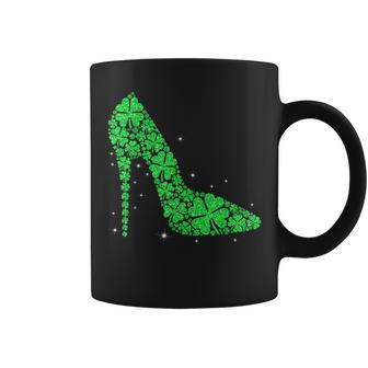Green Shoe Sexy Irish Shamrock St Patricks Day Women Girl Coffee Mug - Seseable