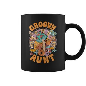 Groovy Aunt Family Matching Cute Groovy Birthday Coffee Mug | Mazezy