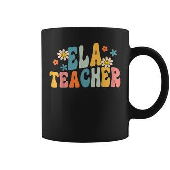 Groovy Ela Teacher English Language Arts Teacher Retro Coffee Mug | Mazezy