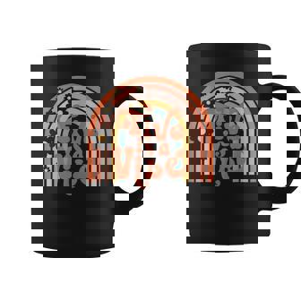 Groovy Five Is A Vibes 5Th Birthday Hippie 70S Boho Rainbow Coffee Mug | Seseable CA