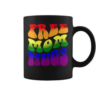 Groovy Free Mom Hugs Pride Month Lgbt Coffee Mug - Thegiftio UK