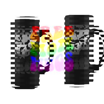 Groovy Free Mom Hugs Pride Month Lgbt Coffee Mug - Thegiftio