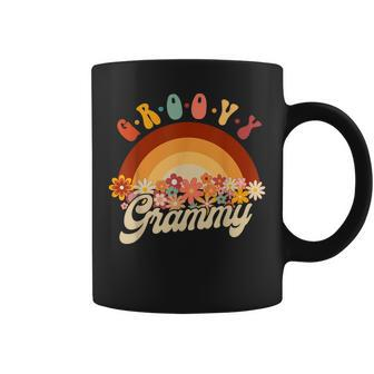 Groovy Grammy Retro Rainbow 70S Grandma Matching Family Coffee Mug | Mazezy
